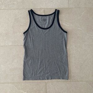 Athleta Navy and White Striped Tank